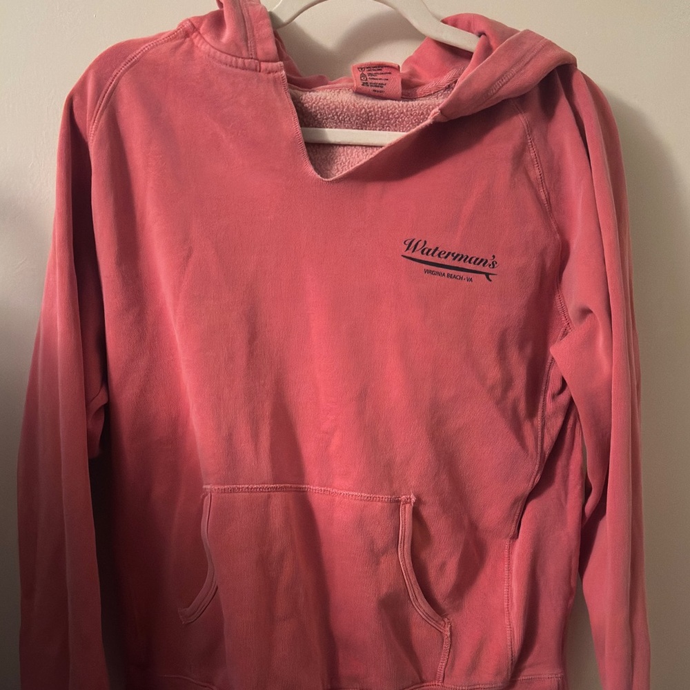 WATERMANS RESTAURANT VA BEACH HOODIE PINK SZ LARGE